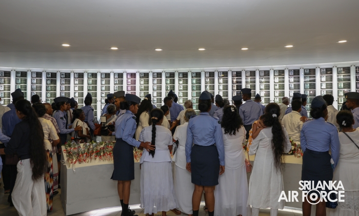 SLAF FALLEN WAR HEROES HONOURED AT THE WAR HEROES MONUMENT SLAF TRADE TRAINING SCHOOL, EKALA
